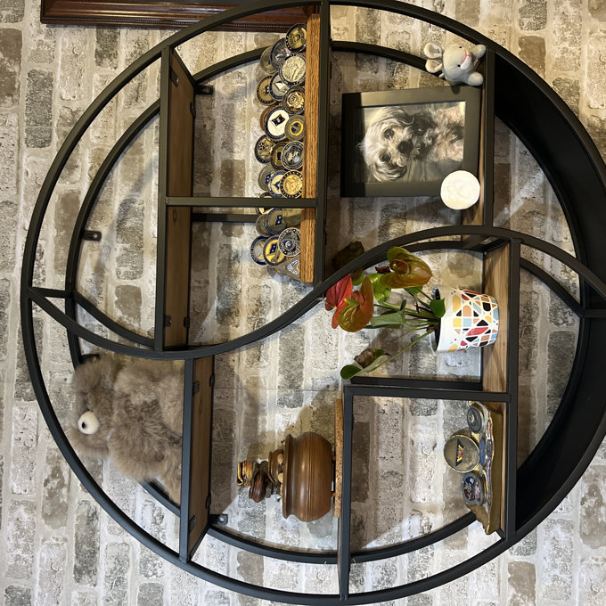 17 Stories 8 Piece Circle Accent Shelf & Reviews | Wayfair